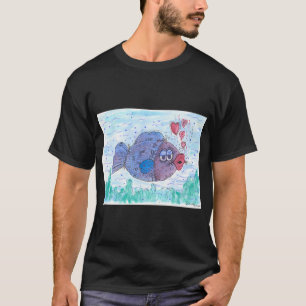 blauer Fisch T-Shirt