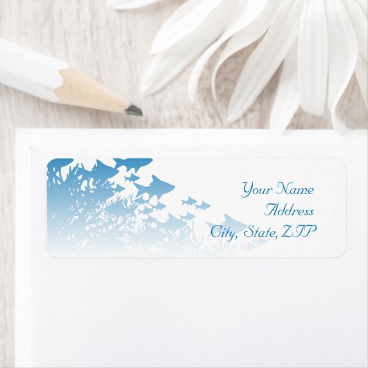 Blauer Fisch und Korallen (Insitu)