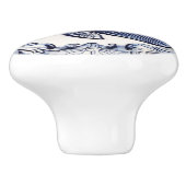 Blauer Fisch und Weiße See und Ozean Links gegenüb Keramikknauf (Seitenansicht)