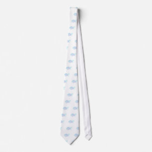 Blauer Fisch von Wendy C. Allen Krawatte