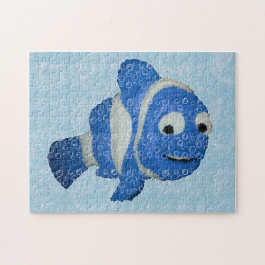 Blauer Fischpuzzle Puzzle (Horizontal)