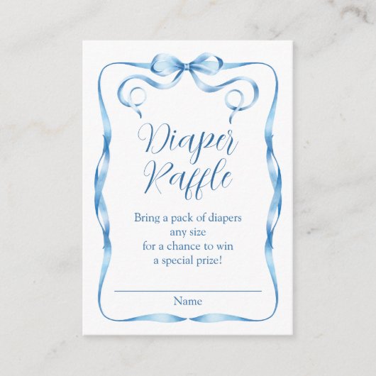 Blauer Flachbandbilder Wasserfarbe Begleitkarte (Vorderseite)