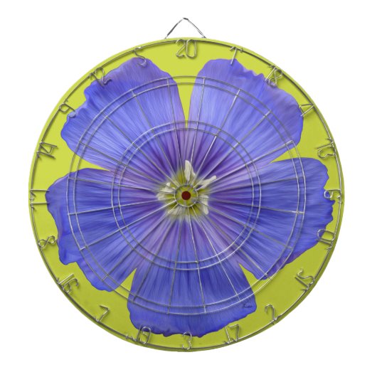 Blauer Flachs #1 Dartscheibe (vorne)