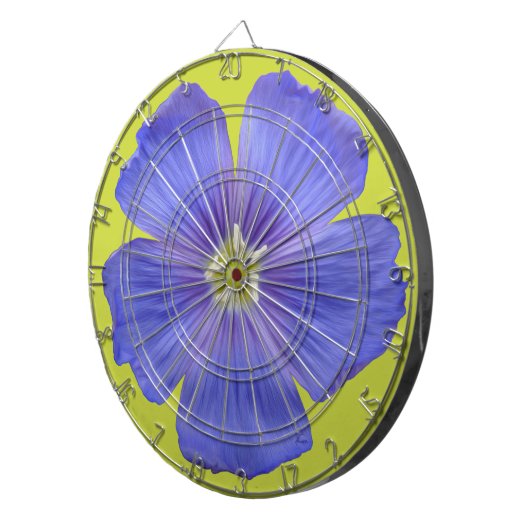 Blauer Flachs #1 Dartscheibe (Vorderseite rechts)