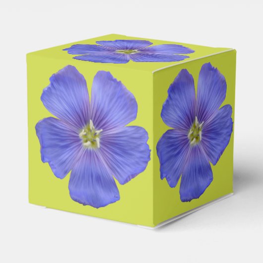 Blauer Flachs #1 Geschenkschachtel (Rückseite)