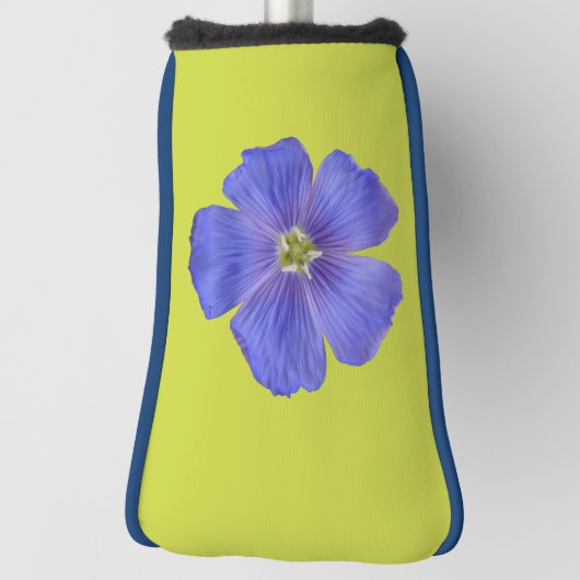 Blauer Flachs #1 Golf Headcover (Rotieren 90)