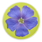 Blauer Flachs #1 Keramikknauf (Vorderseite)