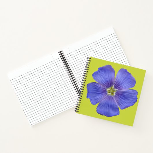Blauer Flachs #1 Notizblock (Innenseite)