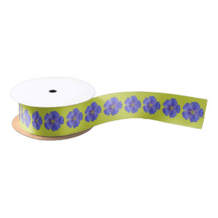 Blauer Flachs #1 Satinband