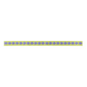 Blauer Flachs #1 Satinband (Vorderseite)