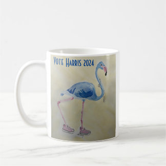 Blauer Flamingo mit Perlen-Tasse Kaffeetasse