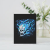 Blauer Flammenskanal Postkarte (Stehend Vorderseite)