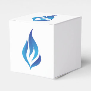 Blauer Flammenstrahl behalten Geschenkschachtel
