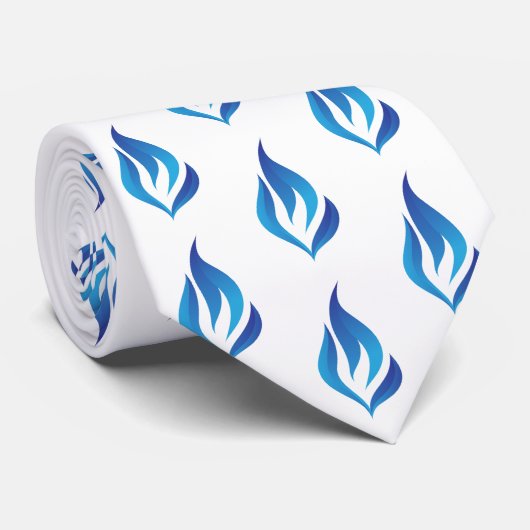 Blauer Flammenstrahl behalten Krawatte (Gerollt)