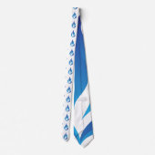 Blauer Flammenstrahl behalten Krawatte (Rückseite)