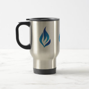 Blauer Flammenstrahl behalten Reisebecher