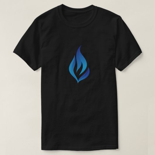 Blauer Flammenstrahl behalten T-Shirt (Design vorne)