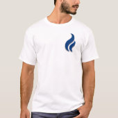Blauer Flammenstrahl behalten T-Shirt (Vorderseite)