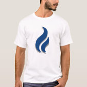 Blauer Flammenstrahl behalten T-Shirt (Vorderseite)