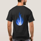 Blauer Flammenstrahl behalten T-Shirt (Rückseite)
