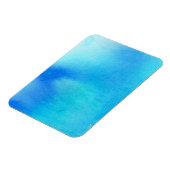 Blauer Fleck, Aquarell abstrakt Magnet (Linke Seite)