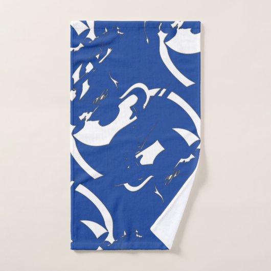 Blauer Fleck Badhandtuch Set (Handtuch)