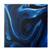 Blauer Fleck Fliese (Vorderseite)