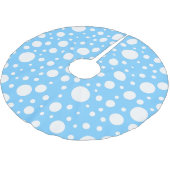 Blauer Fleckenrock Polyester Weihnachtsbaumdecke (Schrägansicht)