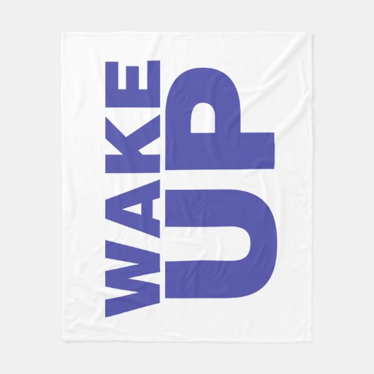 Blauer Fleece-Blanket geweckt Fleecedecke (Vorderseite)