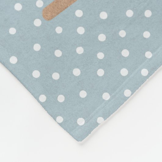 Blauer Fleece Blanket mit dem Weihnachtsmann im Sc (Ecke)