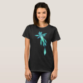 blauer fliegender Fischmarkt T-Shirt (Vorne ganz)