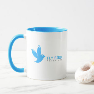 Blauer Fliegender Vogel Tasse