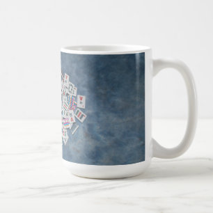 blauer Fliesen-Tassenmilliamperestunde jongg hier Kaffeetasse