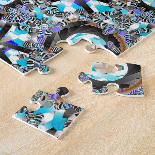 Blauer Flipperautomat Puzzle (Seite)