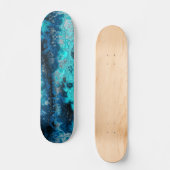 Blauer Flor Skateboard (Vorderseite)