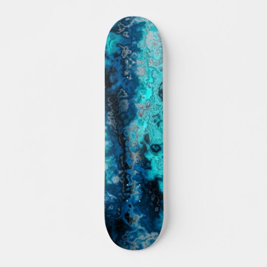 Blauer Flor Skateboard (Vorne)