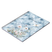 Blauer Floraler Libellen Traum Notizblock (Linke Seite)