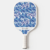 Blauer Florenname Pickleball Paddle (Rückseite)