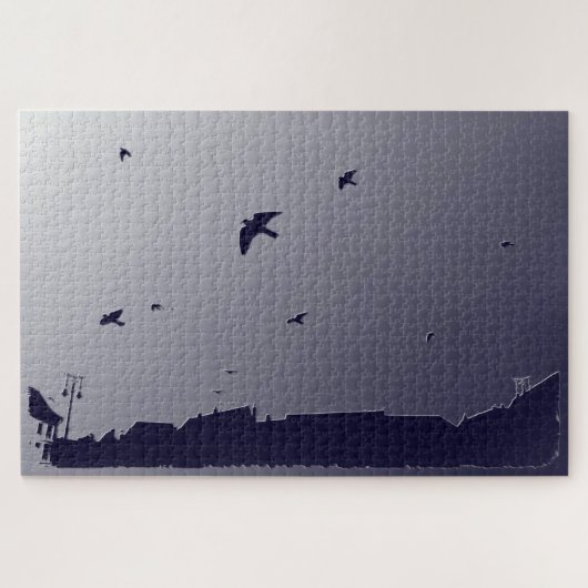 Blauer Flug Puzzle (Horizontal)