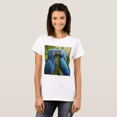 Blauer Flug T-Shirt (Vorne ganz)