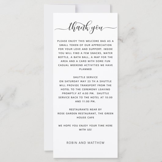 Blauer Flur, Begrüßungsgeschenk für Reisende, Prog (Rückseite)