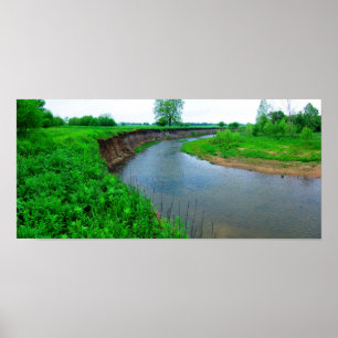 Blauer Fluss bei Oka' Yanahli - II (Farbe Poster