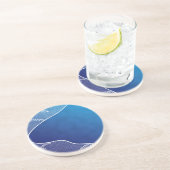 Blauer Fluss Getränkeuntersetzer (Seite)
