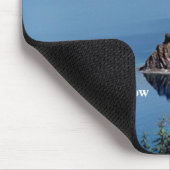 Blauer Fluss Gottes Mousepad. Mousepad (Ecke)