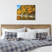 Blauer Fluss im Herbst Leinwanddruck (Insitu (Schlafzimmer))