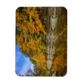 Blauer Fluss im Herbst Magnet (Vertikal)