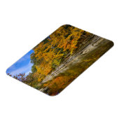 Blauer Fluss im Herbst Magnet (Linke Seite)