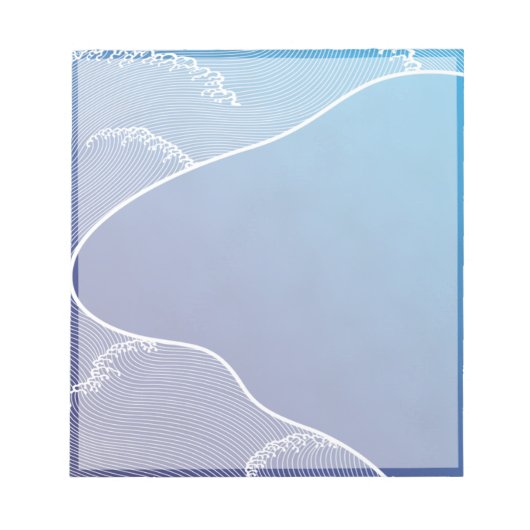 Blauer Fluss Notizblock (Vorderseite)