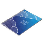 Blauer Fluss Notizblock (Linke Seite)