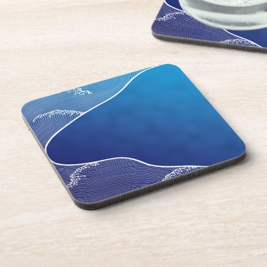 Blauer Fluss Untersetzer (Linke Seite)